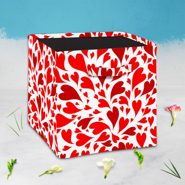 Valentine Hearts D1 Foldable Open Storage Bin | Organizer Box, Toy Basket, Shelf Box, Laundry Bag | Canvas Fabric-Storage Bins-STR_BI_CB-IC 5007445 IC 5007445, Abstract Expressionism, Abstracts, Animated Cartoons, Arrows, Art and Paintings, Black and White, Caricature, Cartoons, Digital, Digital Art, Drawing, Graphic, Hearts, Holidays, Icons, Illustrations, Love, Modern Art, Patterns, Romance, Semi Abstract, Signs, Signs and Symbols, Symbols, White, valentine, d1, foldable, open, storage, bin, organizer, bo