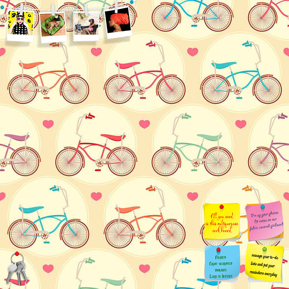 ArtzFolio Bicycles & Pink Hearts Printed Bulletin Board Notice Pin Board Soft Board | Frameless-Bulletin Boards Frameless-AZSAO24026015BLB_FL_L-Image Code 5007446 Vishnu Image Folio Pvt Ltd, IC 5007446, ArtzFolio, Bulletin Boards Frameless, Automobiles, Kids, Digital Art, bicycles, pink, hearts, printed, bulletin, board, notice, pin, soft, frameless, seamless, cute, background, colored, pin up board, push pin board, extra large cork board, big pin board, notice board, small bulletin board, cork board, wall 