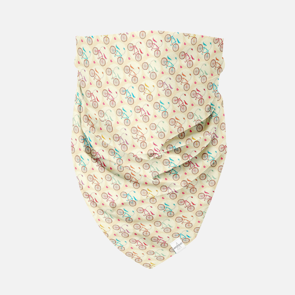 Bicycles & Pink Hearts Printed Bandana | Headband Headwear Wristband Balaclava | Unisex | Soft Poly Fabric-Bandanas-BND_FB_BS-IC 5007446 IC 5007446, Abstract Expressionism, Abstracts, Ancient, Art and Paintings, Automobiles, Bikes, Hearts, Historical, Hobbies, Illustrations, Love, Medieval, Patterns, Retro, Romance, Semi Abstract, Signs, Signs and Symbols, Sports, Transportation, Travel, Vehicles, Vintage, bicycles, pink, printed, bandana, headband, headwear, wristband, balaclava, unisex, soft, poly, fabric