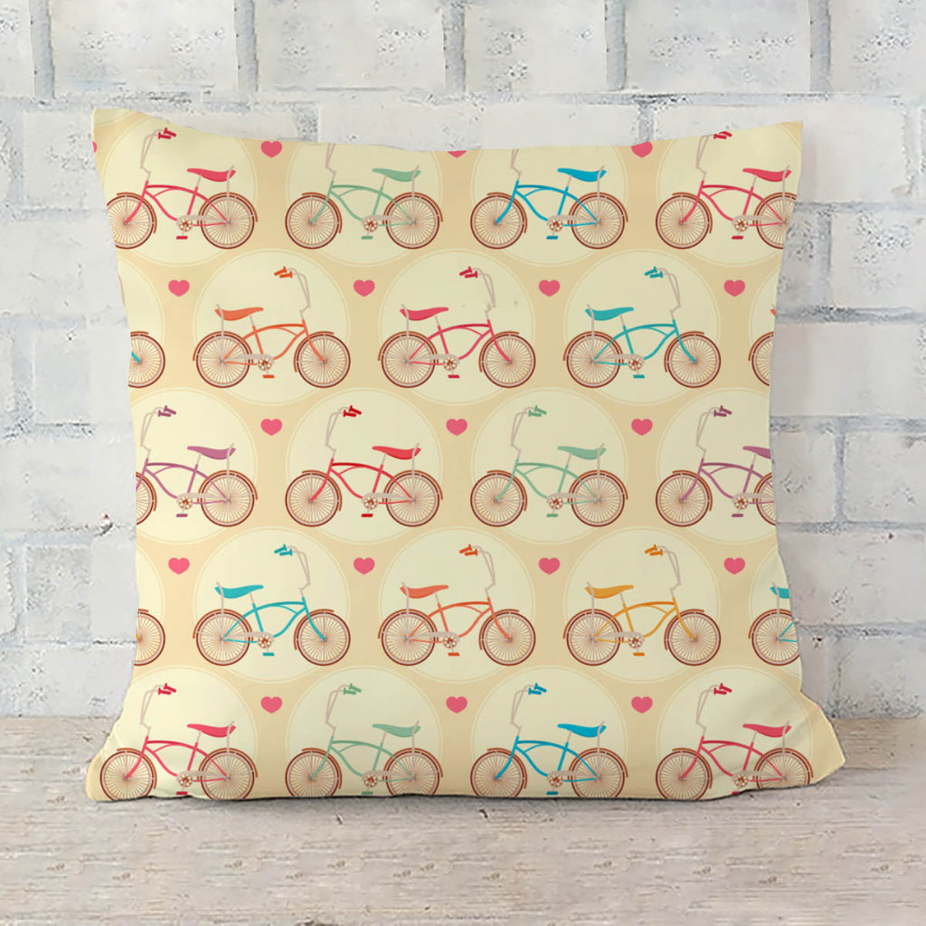 ArtzFolio Bicycles & Pink Hearts Cushion Cover Throw Pillow-Cushion Covers-AZHFR24026015CUS_CV_L-Image Code 5007446 Vishnu Image Folio Pvt Ltd, IC 5007446, ArtzFolio, Cushion Covers, Automobiles, Kids, Digital Art, bicycles, pink, hearts, cushion, cover, throw, pillow, seamless, cute, background, colored, sofa throws, single throw pillow, zippered throw pillow cover, satin pillow cover, throw pillow, cushion cover only, cushion cover, pillow cover for sofa, pitaara box, throw cushion, kids cushion cover, sq