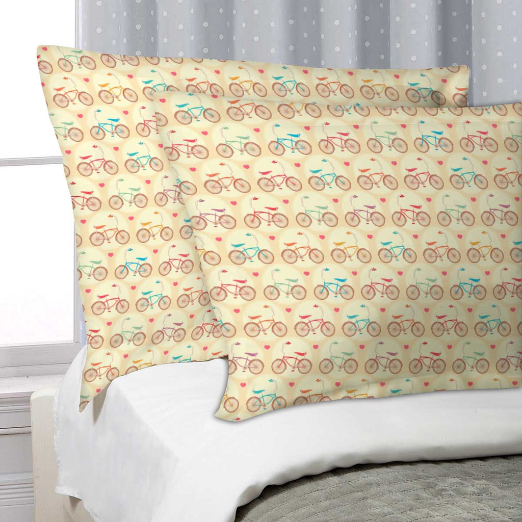 ArtzFolio Bicycles & Pink Hearts Pillow Cover Case-Pillow Cases-AZHFR24026015PIL_CV_L-Image Code 5007446 Vishnu Image Folio Pvt Ltd, IC 5007446, ArtzFolio, Pillow Cases, Automobiles, Kids, Digital Art, bicycles, pink, hearts, pillow, cover, case, seamless, cute, background, colored, pillow cover, pillow case cover, linen pillow cover, printed pillow cover, pillow for bedroom, living room pillow covers, standard pillow case covers, pitaara box, throw pillow cover, 2 pcs satin pillow cover set, pillow covers 