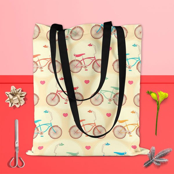 Bicycles & Pink Hearts Tote Bag Shoulder Purse | Multipurpose-Tote Bags Basic-TOT_FB_BS-IC 5007446 IC 5007446, Abstract Expressionism, Abstracts, Ancient, Art and Paintings, Automobiles, Bikes, Hearts, Historical, Hobbies, Illustrations, Love, Medieval, Patterns, Retro, Romance, Semi Abstract, Signs, Signs and Symbols, Sports, Transportation, Travel, Vehicles, Vintage, bicycles, pink, tote, bag, shoulder, purse, cotton, canvas, fabric, multipurpose, abstract, background, bicycle, bike, blue, classic, color,