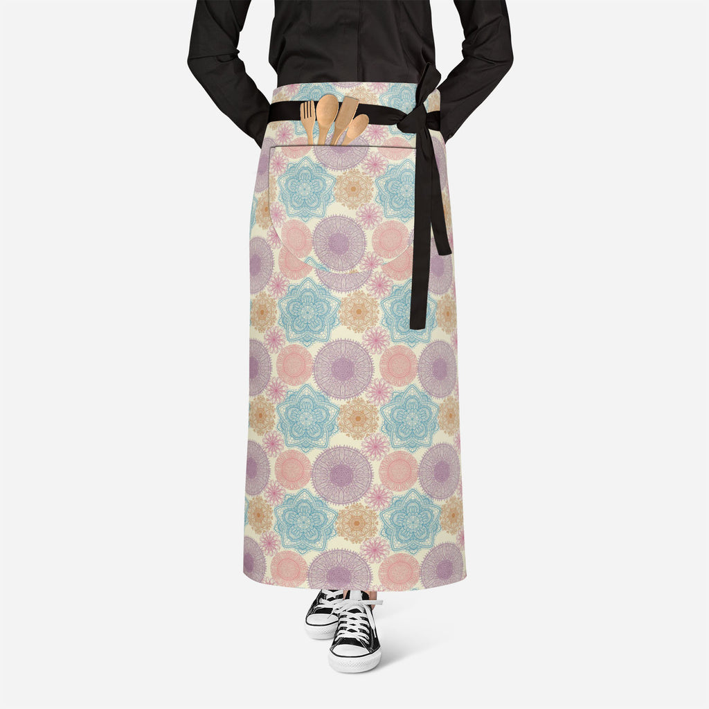 Elegant Flowers Apron | Adjustable, Free Size & Waist Tiebacks-Aprons Waist to Knee-APR_WS_FT-IC 5007447 IC 5007447, Abstract Expressionism, Abstracts, Ancient, Art and Paintings, Botanical, Circle, Digital, Digital Art, Drawing, Floral, Flowers, Graphic, Historical, Illustrations, Medieval, Nature, Paintings, Patterns, Retro, Scenic, Semi Abstract, Signs, Signs and Symbols, Vintage, elegant, apron, adjustable, free, size, waist, tiebacks, abstract, art, background, beautiful, beauty, beige, blossom, blue, 