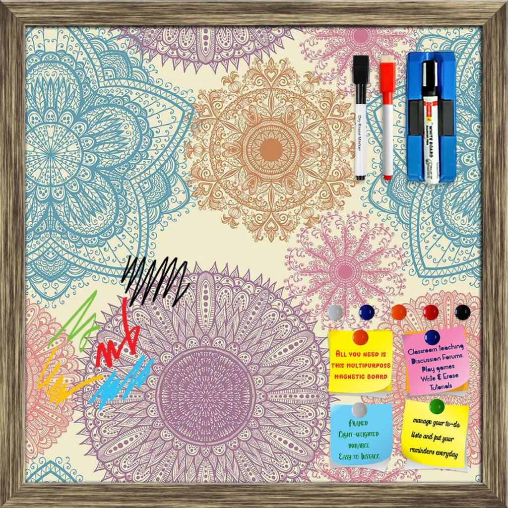 Elegant Flowers Framed Magnetic Dry Erase Board | Combo with Magnet Buttons & Markers-Magnetic Boards Framed-MGB_FR-IC 5007447 IC 5007447, Abstract Expressionism, Abstracts, Ancient, Art and Paintings, Botanical, Circle, Digital, Digital Art, Drawing, Floral, Flowers, Graphic, Historical, Illustrations, Medieval, Nature, Paintings, Patterns, Retro, Scenic, Semi Abstract, Signs, Signs and Symbols, Vintage, elegant, framed, magnetic, dry, erase, board, printed, whiteboard, with, 4, magnets, 2, markers, 1, dus