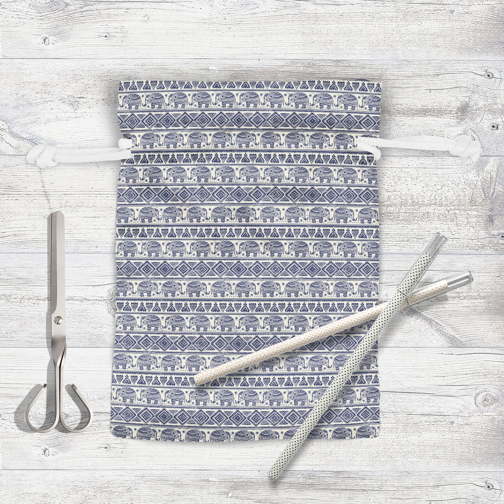 Ethnic Elephant Pouch Wrist Potli Bag | Bag for Weddings & Casual Parties-Drawstring Pouches-PCH_FB_DS-IC 5007449 IC 5007449, Abstract Expressionism, Abstracts, African, Allah, Ancient, Arabic, Art and Paintings, Aztec, Botanical, Culture, Ethnic, Fashion, Festivals and Occasions, Festive, Floral, Flowers, Historical, Illustrations, Indian, Islam, Mandala, Medieval, Mexican, Nature, Patterns, Retro, Semi Abstract, Signs, Signs and Symbols, Traditional, Tribal, Vintage, World Culture, elephant, pouch, wrist,