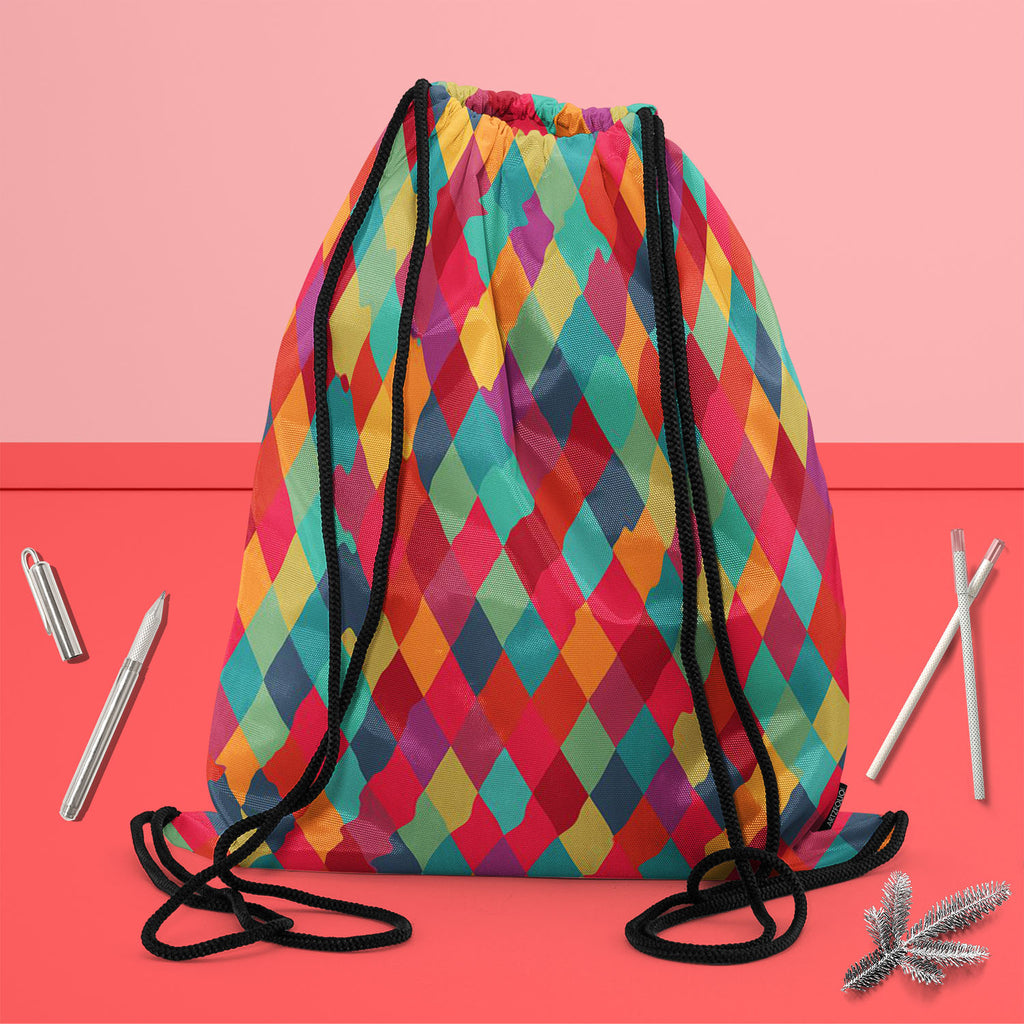 Diamond Tiles Backpack for Students | College & Travel Bag-Backpacks-BPK_FB_DS-IC 5007450 IC 5007450, Abstract Expressionism, Abstracts, Ancient, Art and Paintings, Diamond, Digital, Digital Art, Fashion, Geometric, Geometric Abstraction, Graphic, Historical, Illustrations, Medieval, Modern Art, Paintings, Patterns, Retro, Semi Abstract, Signs, Signs and Symbols, Triangles, Vintage, tiles, backpack, for, students, college, travel, bag, abstract, art, backdrop, background, blue, colorful, cover, creative, de