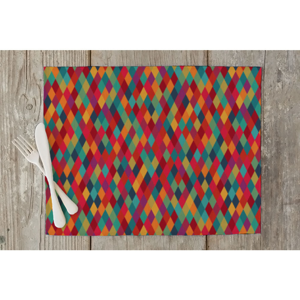 ArtzFolio Diamond Tiles Table Mat Placemat-Table Place Mats Fabric-AZKIT24349575MAT_TB_L-Image Code 5007450 Vishnu Image Folio Pvt Ltd, IC 5007450, ArtzFolio, Table Place Mats Fabric, Abstract, Digital Art, diamond, tiles, table, mat, placemat, colorful, seamless, vector, pattern, placemats, large table mats, dinner mats, best placemats, dinner table placemats, table mats, dining placemats, dining mats, extra large placemats, cute placemats, table placemats, contemporary table mats, placement mats, large ta
