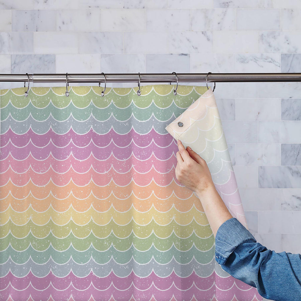 Wavey Washable Waterproof Shower Curtain-Shower Curtains-CUR_SH-IC 5007451 IC 5007451, Abstract Expressionism, Abstracts, Ancient, Books, Decorative, Digital, Digital Art, Fashion, Geometric, Geometric Abstraction, Graphic, Historical, Medieval, Modern Art, Patterns, Retro, Semi Abstract, Stripes, Vintage, wavey, washable, waterproof, shower, curtain, seamless, wallpaper, pink, pastel, abstract, aqua, backdrop, background, blue, curve, decoration, distressed, effect, element, fabric, fun, green, grunge, gru