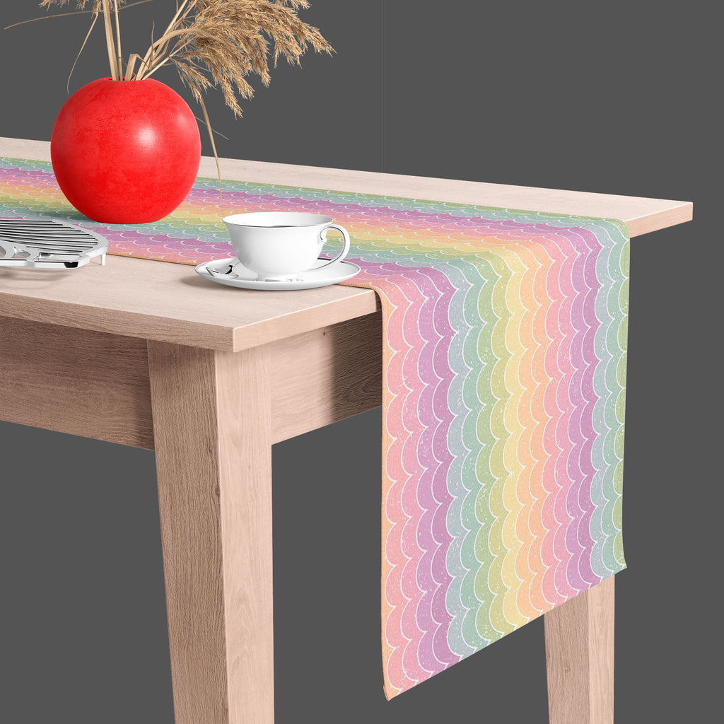 Wavey Table Runner-Table Runners-RUN_TB-IC 5007451 IC 5007451, Abstract Expressionism, Abstracts, Ancient, Books, Decorative, Digital, Digital Art, Fashion, Geometric, Geometric Abstraction, Graphic, Historical, Medieval, Modern Art, Patterns, Retro, Semi Abstract, Stripes, Vintage, wavey, table, runner, seamless, wallpaper, pink, pastel, abstract, aqua, backdrop, background, blue, curve, decoration, distressed, effect, element, fabric, fun, green, grunge, grungy, home, lime, line, lines, modern, multi, col