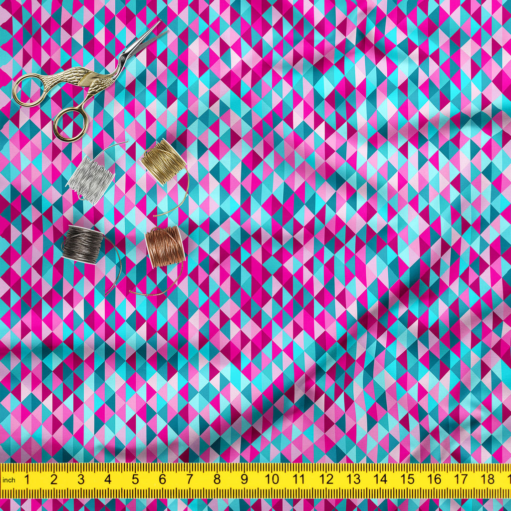 Triangle Tiles Upholstery Fabric by Metre | For Sofa, Curtains, Cushions, Furnishing, Craft, Dress Material-Upholstery Fabrics-FAB_RW-IC 5007452 IC 5007452, Abstract Expressionism, Abstracts, Art and Paintings, Decorative, Geometric, Geometric Abstraction, Grid Art, Illustrations, Modern Art, Patterns, Semi Abstract, Signs, Signs and Symbols, Triangles, triangle, tiles, upholstery, fabric, by, metre, for, sofa, curtains, cushions, furnishing, craft, dress, material, abstract, art, backdrop, background, blue