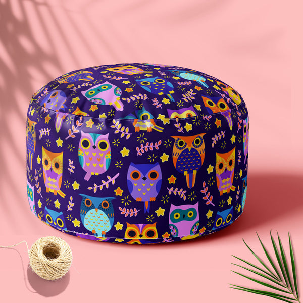 Owls Footstool Footrest Puffy Pouffe Ottoman Bean Bag | Canvas Fabric-Footstools-FST_CB_BN-IC 5007453 IC 5007453, Animated Cartoons, Art and Paintings, Baby, Birds, Caricature, Cartoons, Children, Comics, Digital, Digital Art, Graphic, Illustrations, Kids, Nature, Patterns, Scenic, Signs, Signs and Symbols, owls, footstool, footrest, puffy, pouffe, ottoman, bean, bag, floor, cushion, pillow, canvas, fabric, owl, adorable, art, background, bird, cartoon, character, colorful, comic, cute, decor, decoration, d