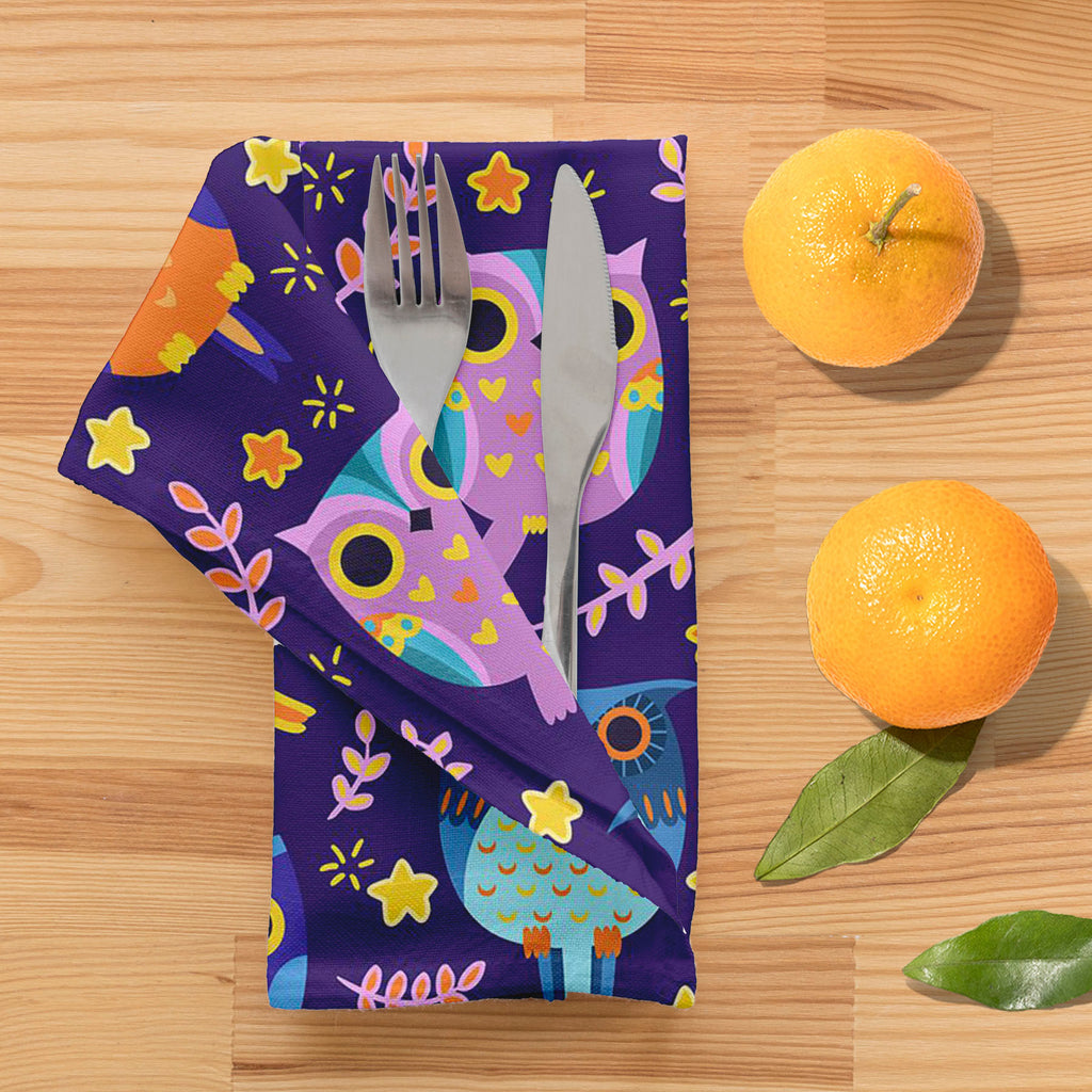 Owls Table Napkin-Table Napkins-NAP_TB-IC 5007453 IC 5007453, Animated Cartoons, Art and Paintings, Baby, Birds, Caricature, Cartoons, Children, Comics, Digital, Digital Art, Graphic, Illustrations, Kids, Nature, Patterns, Scenic, Signs, Signs and Symbols, owls, table, napkin, owl, adorable, art, background, bird, cartoon, character, colorful, comic, cute, decor, decoration, design, element, fun, funny, illustration, kid, ornament, paper, pattern, print, seamless, sweet, texture, wallpaper, wrap, artzfolio,