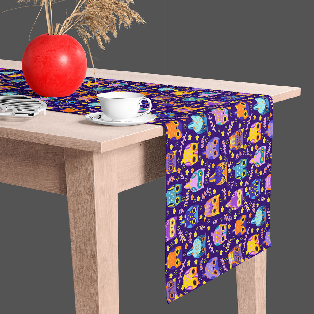 Owls Table Runner-Table Runners-RUN_TB-IC 5007453 IC 5007453, Animated Cartoons, Art and Paintings, Baby, Birds, Caricature, Cartoons, Children, Comics, Digital, Digital Art, Graphic, Illustrations, Kids, Nature, Patterns, Scenic, Signs, Signs and Symbols, owls, table, runner, owl, adorable, art, background, bird, cartoon, character, colorful, comic, cute, decor, decoration, design, element, fun, funny, illustration, kid, ornament, paper, pattern, print, seamless, sweet, texture, wallpaper, wrap, artzfolio,