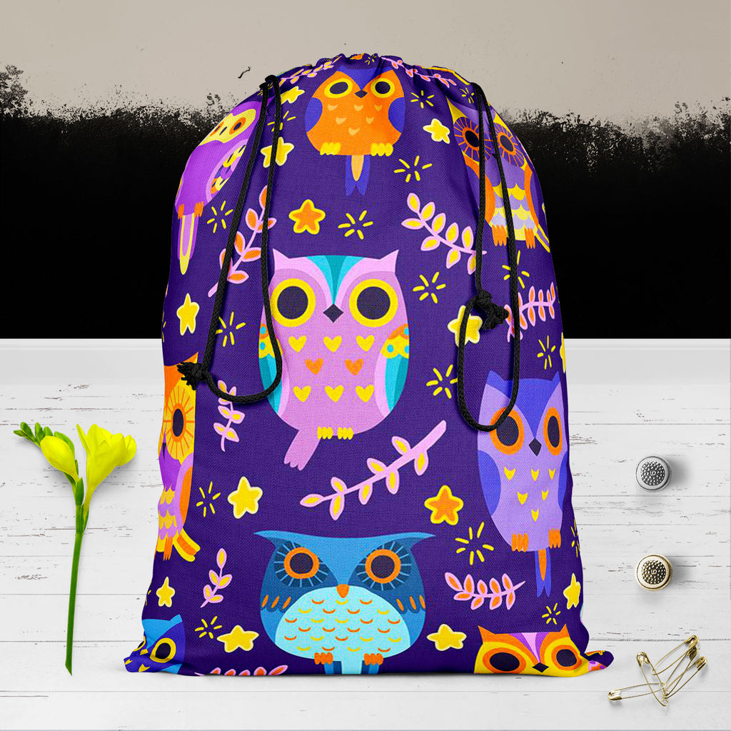 Owls Reusable Sack Bag | Bag for Gym, Storage, Vegetable & Travel-Drawstring Sack Bags-SCK_FB_DS-IC 5007453 IC 5007453, Animated Cartoons, Art and Paintings, Baby, Birds, Caricature, Cartoons, Children, Comics, Digital, Digital Art, Graphic, Illustrations, Kids, Nature, Patterns, Scenic, Signs, Signs and Symbols, owls, reusable, sack, bag, for, gym, storage, vegetable, travel, owl, adorable, art, background, bird, cartoon, character, colorful, comic, cute, decor, decoration, design, element, fun, funny, ill