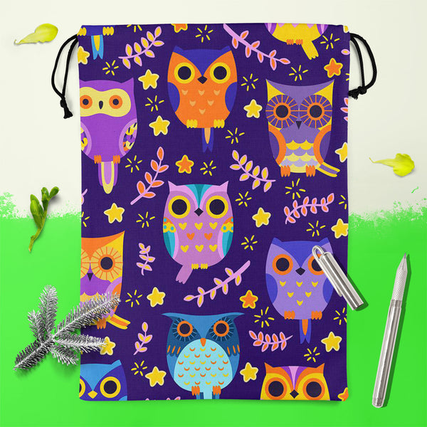 Owls Reusable Sack Bag | Bag for Gym, Storage, Vegetable & Travel-Drawstring Sack Bags-SCK_FB_DS-IC 5007453 IC 5007453, Animated Cartoons, Art and Paintings, Baby, Birds, Caricature, Cartoons, Children, Comics, Digital, Digital Art, Graphic, Illustrations, Kids, Nature, Patterns, Scenic, Signs, Signs and Symbols, owls, reusable, sack, bag, for, gym, storage, vegetable, travel, cotton, canvas, fabric, owl, adorable, art, background, bird, cartoon, character, colorful, comic, cute, decor, decoration, design, 
