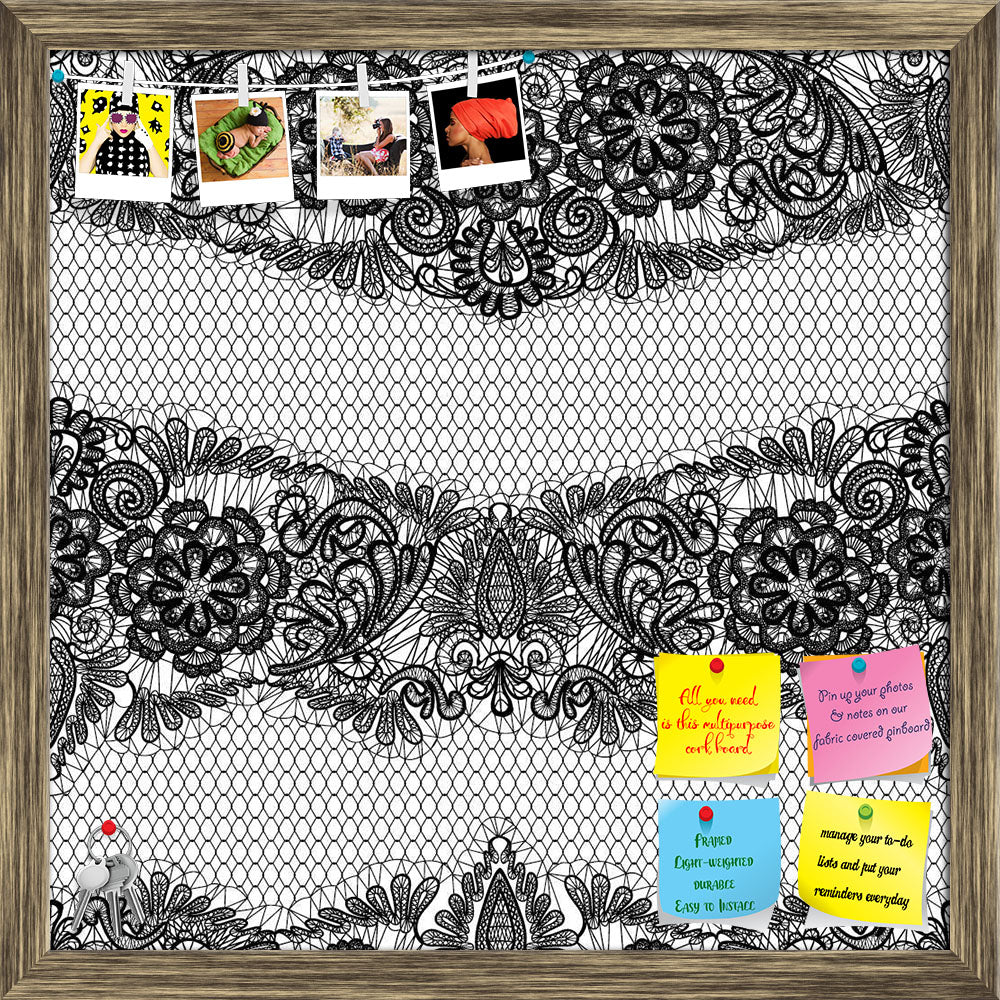 ArtzFolio Black Lace Printed Bulletin Board Notice Pin Board Soft Board | Framed-Bulletin Boards Framed-AZSAO25118242BLB_FR_L-Image Code 5007455 Vishnu Image Folio Pvt Ltd, IC 5007455, ArtzFolio, Bulletin Boards Framed, Abstract, Digital Art, black, lace, printed, bulletin, board, notice, pin, soft, framed, seamless, pattern, flowers, white, background, fabric, design, pin up board, push pin board, extra large cork board, big pin board, notice board, small bulletin board, cork board, wall notice board, gian