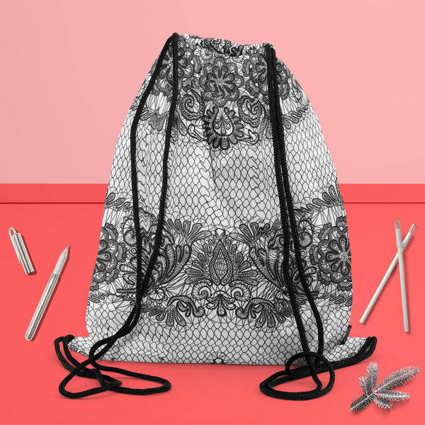 Black Lace Backpack for Students | College & Travel Bag-Backpacks-BPK_FB_DS-IC 5007455 IC 5007455, Ancient, Art and Paintings, Black, Black and White, Botanical, Culture, Decorative, Ethnic, Fashion, Floral, Flowers, Historical, Hobbies, Holidays, Illustrations, Medieval, Nature, Patterns, Retro, Signs, Signs and Symbols, Traditional, Tribal, Vintage, Wedding, White, World Culture, lace, canvas, backpack, for, students, college, travel, bag, pattern, textures, embroidery, art, backdrop, background, classic,