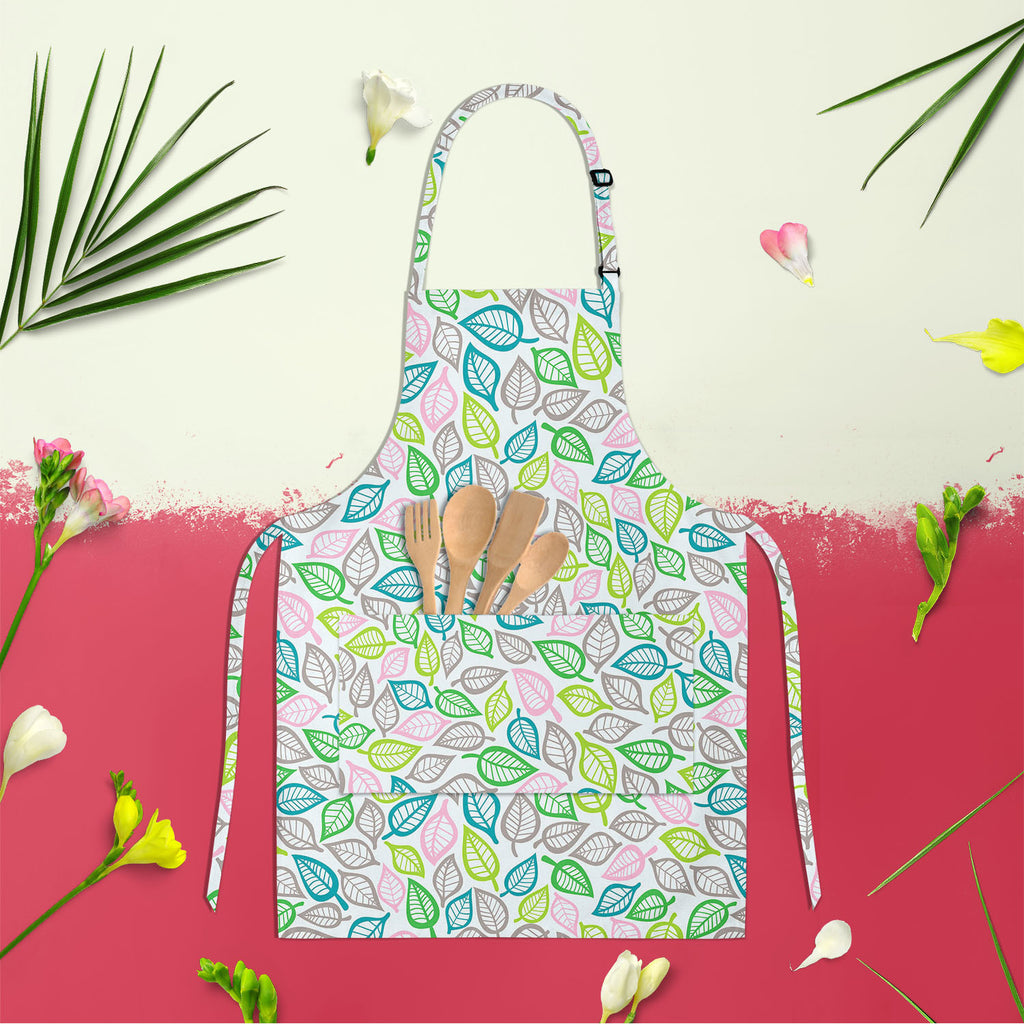 Summer Leaf Apron | Adjustable, Free Size & Waist Tiebacks-Aprons Neck to Knee-APR_NK_KN-IC 5007456 IC 5007456, Abstract Expressionism, Abstracts, Ancient, Art and Paintings, Black and White, Decorative, Digital, Digital Art, Drawing, Fashion, Graphic, Historical, Illustrations, Medieval, Modern Art, Nature, Paintings, Patterns, Retro, Scenic, Seasons, Semi Abstract, Signs, Signs and Symbols, Vintage, White, summer, leaf, apron, adjustable, free, size, waist, tiebacks, abstract, art, autumn, background, bra