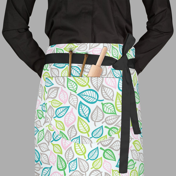 Summer Leaf Apron | Adjustable, Free Size & Waist Tiebacks-Aprons Waist to Feet-APR_WS_FT-IC 5007456 IC 5007456, Abstract Expressionism, Abstracts, Ancient, Art and Paintings, Black and White, Decorative, Digital, Digital Art, Drawing, Fashion, Graphic, Historical, Illustrations, Medieval, Modern Art, Nature, Paintings, Patterns, Retro, Scenic, Seasons, Semi Abstract, Signs, Signs and Symbols, Vintage, White, summer, leaf, full-length, waist, to, feet, apron, poly-cotton, fabric, adjustable, tiebacks, abstr