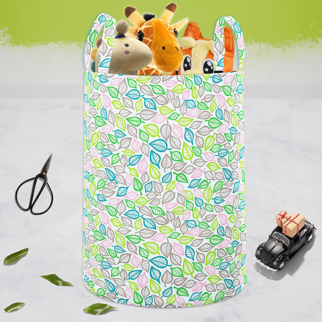 Summer Leaf Foldable Open Storage Bin | Organizer Box, Toy Basket, Shelf Box, Laundry Bag | Canvas Fabric-Storage Bins-STR_BI_CB-IC 5007456 IC 5007456, Abstract Expressionism, Abstracts, Ancient, Art and Paintings, Black and White, Decorative, Digital, Digital Art, Drawing, Fashion, Graphic, Historical, Illustrations, Medieval, Modern Art, Nature, Paintings, Patterns, Retro, Scenic, Seasons, Semi Abstract, Signs, Signs and Symbols, Vintage, White, summer, leaf, foldable, open, storage, bin, organizer, box, 