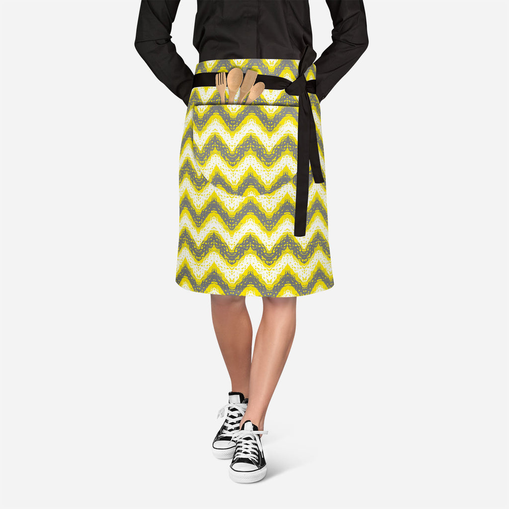 Brushed Zigzag Apron | Adjustable, Free Size & Waist Tiebacks-Apron Waist to Feet-APR_WS_KN-IC 5007457 IC 5007457, Abstract Expressionism, Abstracts, Ancient, Arrows, Black and White, Bohemian, Brush Stroke, Chevron, Digital, Digital Art, Drawing, Geometric, Geometric Abstraction, Graffiti, Graphic, Hand Drawn, Historical, Illustrations, Medieval, Modern Art, Patterns, Retro, Semi Abstract, Signs, Signs and Symbols, Splatter, Stripes, Triangles, Vintage, Watercolour, White, brushed, zigzag, apron, adjustabl