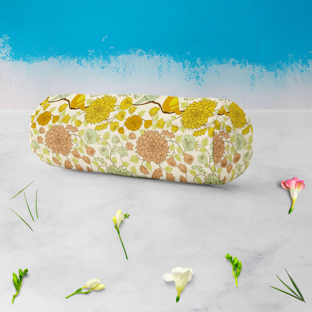 Beautiful Morning Bolster Cover Booster Cases | Concealed Zipper Opening-Bolster Covers-BOL_CV_ZP-IC 5007458 IC 5007458, Ancient, Art and Paintings, Birds, Botanical, Decorative, Drawing, Floral, Flowers, Historical, Illustrations, Medieval, Nature, Patterns, Scenic, Signs, Signs and Symbols, Vintage, beautiful, morning, bolster, cover, booster, cases, concealed, zipper, opening, pattern, flower, background, art, backdrop, beige, bird, bloom, blossom, blue, bouquet, branch, brown, color, colorful, compositi