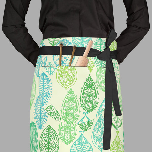 Vintage Ornate Leaves Apron | Adjustable, Free Size & Waist Tiebacks-Aprons Waist to Feet-APR_WS_FT-IC 5007459 IC 5007459, Abstract Expressionism, Abstracts, Ancient, Art and Paintings, Botanical, Digital, Digital Art, Drawing, Fashion, Floral, Flowers, Graphic, Historical, Illustrations, Medieval, Nature, Paintings, Patterns, Scenic, Seasons, Semi Abstract, Signs, Signs and Symbols, Vintage, ornate, leaves, full-length, waist, to, feet, apron, poly-cotton, fabric, adjustable, tiebacks, abstract, art, autum