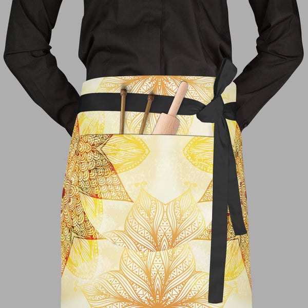 Ethnic Beige Ornament Apron | Adjustable, Free Size & Waist Tiebacks-Aprons Waist to Feet-APR_WS_FT-IC 5007462 IC 5007462, Abstract Expressionism, Abstracts, Allah, Arabic, Art and Paintings, Asian, Botanical, Circle, Cities, City Views, Culture, Drawing, Ethnic, Floral, Flowers, Geometric, Geometric Abstraction, Hinduism, Illustrations, Indian, Islam, Mandala, Nature, Paintings, Patterns, Retro, Semi Abstract, Signs, Signs and Symbols, Symbols, Traditional, Tribal, World Culture, beige, ornament, full-leng