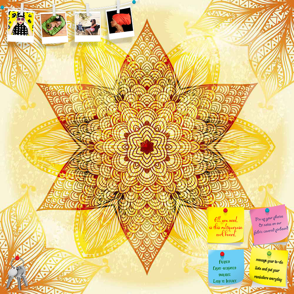 ArtzFolio Ethnic Beige Ornament Printed Bulletin Board Notice Pin Board Soft Board | Frameless-Bulletin Boards Frameless-AZSAO25281753BLB_FL_L-Image Code 5007462 Vishnu Image Folio Pvt Ltd, IC 5007462, ArtzFolio, Bulletin Boards Frameless, Abstract, Traditional, Digital Art, ethnic, beige, ornament, printed, bulletin, board, notice, pin, soft, frameless, hand, drawn, circular, pin up board, push pin board, extra large cork board, big pin board, notice board, small bulletin board, cork board, wall notice boa