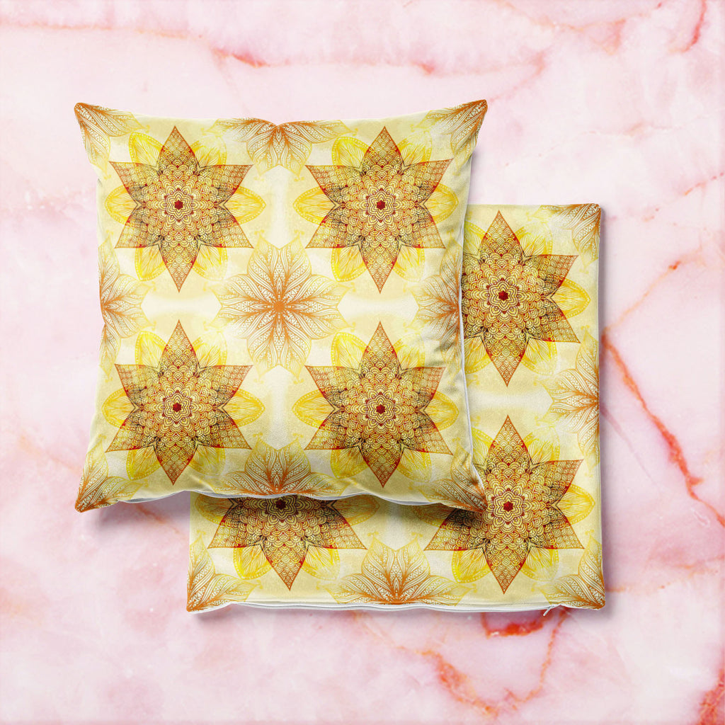 Ethnic Beige Ornament Cushion Cover Throw Pillow-Cushion Covers-CUS_CV-IC 5007462 IC 5007462, Abstract Expressionism, Abstracts, Allah, Arabic, Art and Paintings, Asian, Botanical, Circle, Cities, City Views, Culture, Drawing, Ethnic, Floral, Flowers, Geometric, Geometric Abstraction, Hinduism, Illustrations, Indian, Islam, Mandala, Nature, Paintings, Patterns, Retro, Semi Abstract, Signs, Signs and Symbols, Symbols, Traditional, Tribal, World Culture, beige, ornament, cushion, cover, throw, pillow, abstrac