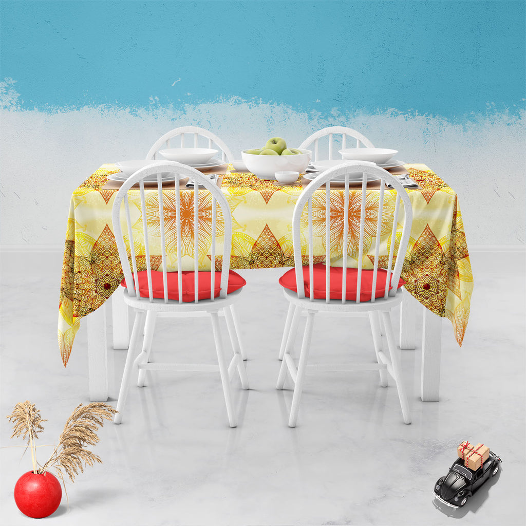 Ethnic Beige Ornament Table Cloth Cover-Table Covers-CVR_TB_NR-IC 5007462 IC 5007462, Abstract Expressionism, Abstracts, Allah, Arabic, Art and Paintings, Asian, Botanical, Circle, Cities, City Views, Culture, Drawing, Ethnic, Floral, Flowers, Geometric, Geometric Abstraction, Hinduism, Illustrations, Indian, Islam, Mandala, Nature, Paintings, Patterns, Retro, Semi Abstract, Signs, Signs and Symbols, Symbols, Traditional, Tribal, World Culture, beige, ornament, table, cloth, cover, abstract, art, background