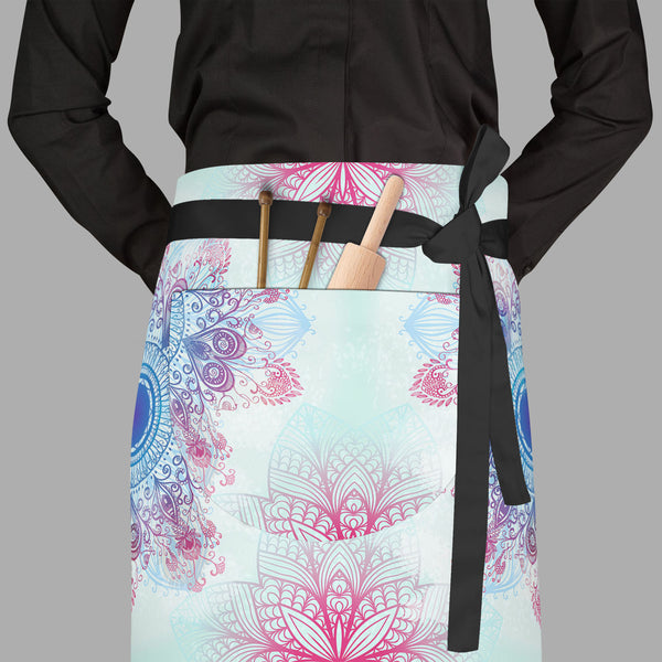 Ethnic Blue Ornament Apron | Adjustable, Free Size & Waist Tiebacks-Aprons Waist to Feet-APR_WS_FT-IC 5007463 IC 5007463, Abstract Expressionism, Abstracts, Allah, Arabic, Art and Paintings, Asian, Botanical, Circle, Cities, City Views, Culture, Drawing, Ethnic, Floral, Flowers, Geometric, Geometric Abstraction, Hinduism, Illustrations, Indian, Islam, Mandala, Nature, Paintings, Patterns, Retro, Semi Abstract, Signs, Signs and Symbols, Symbols, Traditional, Tribal, World Culture, blue, ornament, full-length