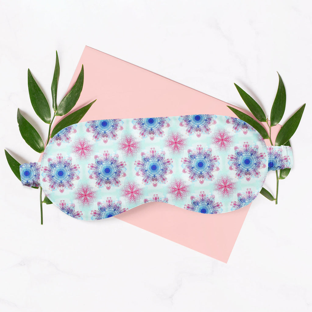 Ethnic Blue Ornament Sleeping Eye Pad Blackout Eye Cover | Soft Anti-Allergic Eco-Friendly Natural Mulberry Silk Fabric-Sleep Masks--IC 5007463 IC 5007463, Abstract Expressionism, Abstracts, Allah, Arabic, Art and Paintings, Asian, Botanical, Circle, Cities, City Views, Culture, Drawing, Ethnic, Floral, Flowers, Geometric, Geometric Abstraction, Hinduism, Illustrations, Indian, Islam, Mandala, Nature, Paintings, Patterns, Retro, Semi Abstract, Signs, Signs and Symbols, Symbols, Traditional, Tribal, World Cu