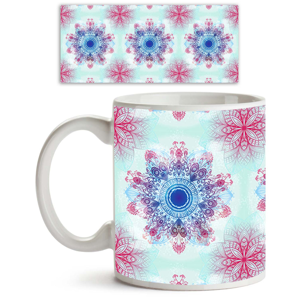 Ethnic Blue Ornament Ceramic Coffee Tea Mug Inside White-Coffee Mugs-MUG-IC 5007463 IC 5007463, Abstract Expressionism, Abstracts, Allah, Arabic, Art and Paintings, Asian, Botanical, Circle, Cities, City Views, Culture, Drawing, Ethnic, Floral, Flowers, Geometric, Geometric Abstraction, Hinduism, Illustrations, Indian, Islam, Mandala, Nature, Paintings, Patterns, Retro, Semi Abstract, Signs, Signs and Symbols, Symbols, Traditional, Tribal, World Culture, blue, ornament, ceramic, coffee, tea, mug, inside, wh