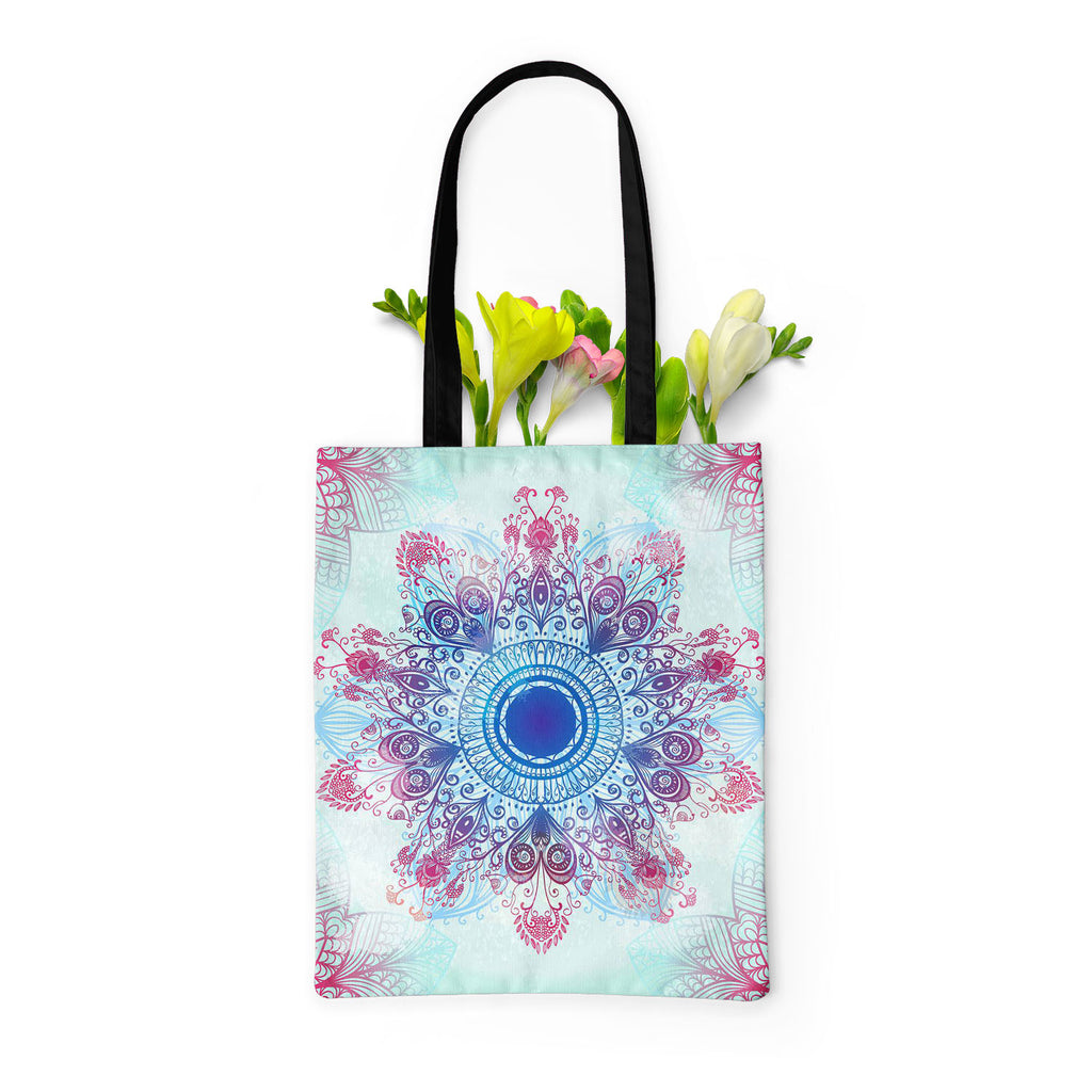 Ethnic Blue Ornament Tote Bag Shoulder Purse | Multipurpose-Tote Bags Basic-TOT_FB_BS-IC 5007463 IC 5007463, Abstract Expressionism, Abstracts, Allah, Arabic, Art and Paintings, Asian, Botanical, Circle, Cities, City Views, Culture, Drawing, Ethnic, Floral, Flowers, Geometric, Geometric Abstraction, Hinduism, Illustrations, Indian, Islam, Mandala, Nature, Paintings, Patterns, Retro, Semi Abstract, Signs, Signs and Symbols, Symbols, Traditional, Tribal, World Culture, blue, ornament, tote, bag, shoulder, pur