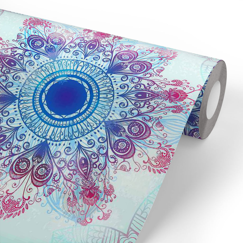 ArtzFolio Ethnic Blue Ornament Wallpaper Roll | Easy to Install-Wallpapers Peel & Stick-AZHOM25281757WAL_L-Image Code 5007463 Vishnu Image Folio Pvt Ltd, IC 5007463, ArtzFolio, Wallpapers Peel & Stick, Abstract, Traditional, Digital Art, ethnic, blue, ornament, wallpaper, roll, easy, to, install, vinyl, self, adhesive, brick, for, walls, living, room, drawing, large, size, children, sticker, bedroom, pitaara, box, bathroom, textured, big, office, reception, amazonbasics, decorative, home, waterproof, design