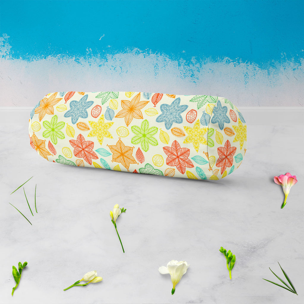 Ornate Leaves & Flowers Bolster Cover Booster Cases | Concealed Zipper Opening-Bolster Covers-BOL_CV_ZP-IC 5007464 IC 5007464, Abstract Expressionism, Abstracts, Ancient, Art and Paintings, Botanical, Digital, Digital Art, Fashion, Floral, Flowers, Graphic, Historical, Illustrations, Medieval, Nature, Paintings, Patterns, Retro, Scenic, Seasons, Semi Abstract, Signs, Signs and Symbols, Vintage, ornate, leaves, bolster, cover, booster, cases, concealed, zipper, opening, abstract, art, background, beautiful, 