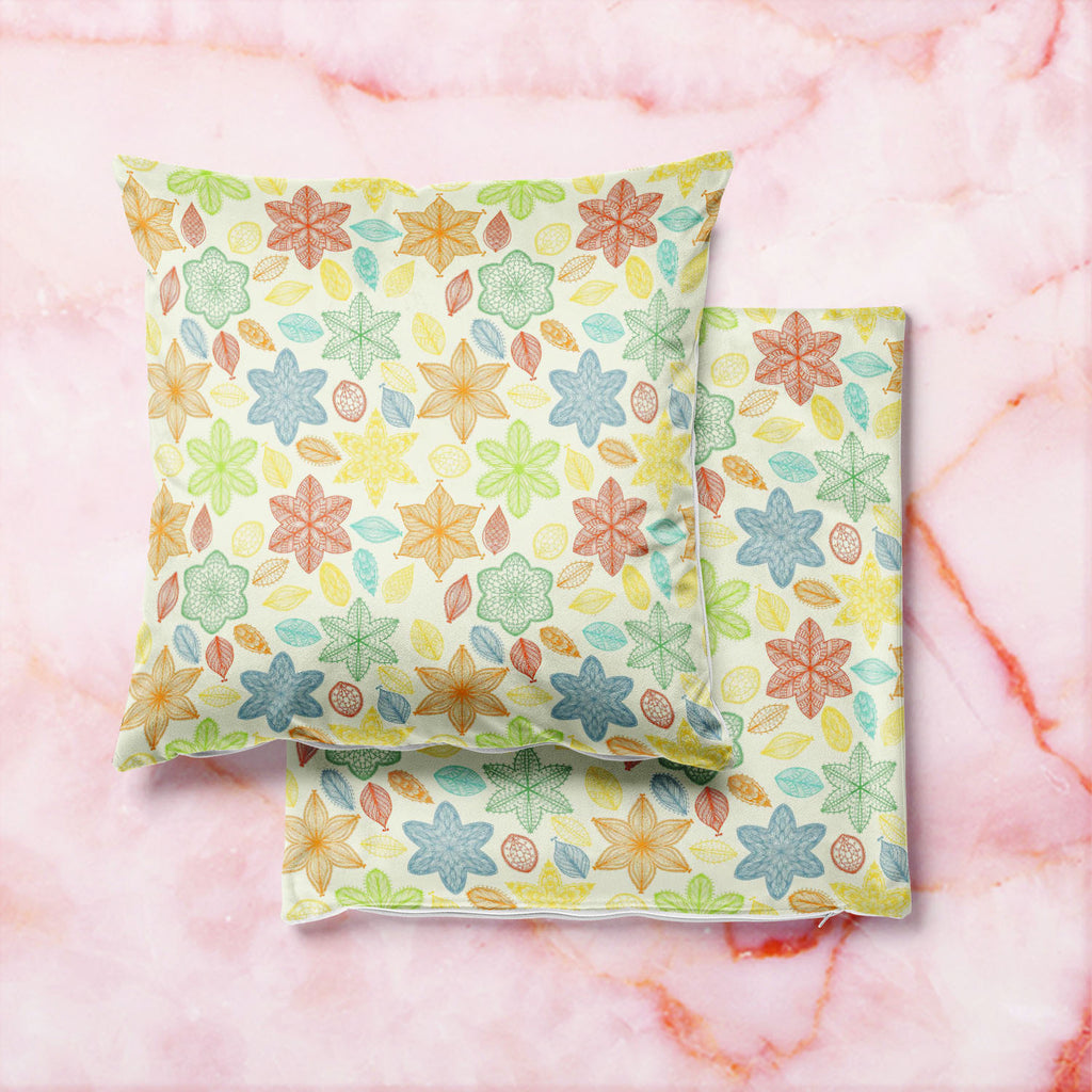 Ornate Leaves & Flowers Cushion Cover Throw Pillow-Cushion Covers-CUS_CV-IC 5007464 IC 5007464, Abstract Expressionism, Abstracts, Ancient, Art and Paintings, Botanical, Digital, Digital Art, Fashion, Floral, Flowers, Graphic, Historical, Illustrations, Medieval, Nature, Paintings, Patterns, Retro, Scenic, Seasons, Semi Abstract, Signs, Signs and Symbols, Vintage, ornate, leaves, cushion, cover, throw, pillow, abstract, art, background, beautiful, beauty, beige, blossom, blue, concept, contemporary, creativ