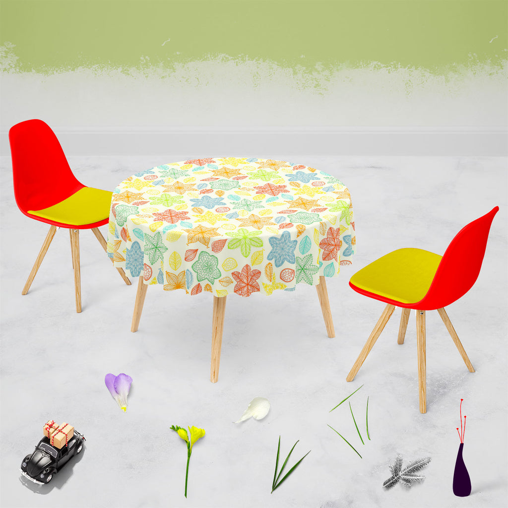 Ornate Leaves & Flowers Table Cloth Cover-Table Covers-CVR_TB_RD-IC 5007464 IC 5007464, Abstract Expressionism, Abstracts, Ancient, Art and Paintings, Botanical, Digital, Digital Art, Fashion, Floral, Flowers, Graphic, Historical, Illustrations, Medieval, Nature, Paintings, Patterns, Retro, Scenic, Seasons, Semi Abstract, Signs, Signs and Symbols, Vintage, ornate, leaves, table, cloth, cover, abstract, art, background, beautiful, beauty, beige, blossom, blue, concept, contemporary, creativity, curve, decor,