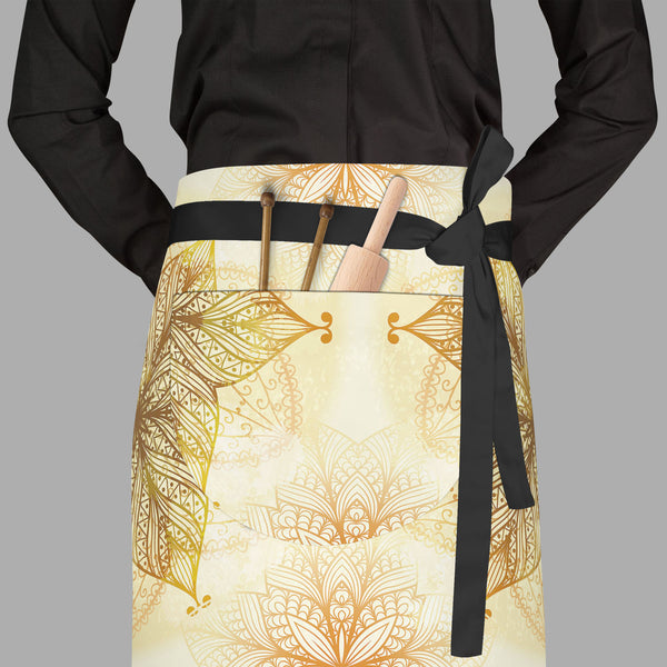 Ethnic Circular Ornament D1 Apron | Adjustable, Free Size & Waist Tiebacks-Aprons Waist to Feet-APR_WS_FT-IC 5007465 IC 5007465, Abstract Expressionism, Abstracts, Allah, Arabic, Art and Paintings, Asian, Botanical, Circle, Cities, City Views, Culture, Drawing, Ethnic, Floral, Flowers, Geometric, Geometric Abstraction, Hinduism, Illustrations, Indian, Islam, Mandala, Nature, Paintings, Patterns, Retro, Semi Abstract, Signs, Signs and Symbols, Symbols, Traditional, Tribal, World Culture, circular, ornament, 