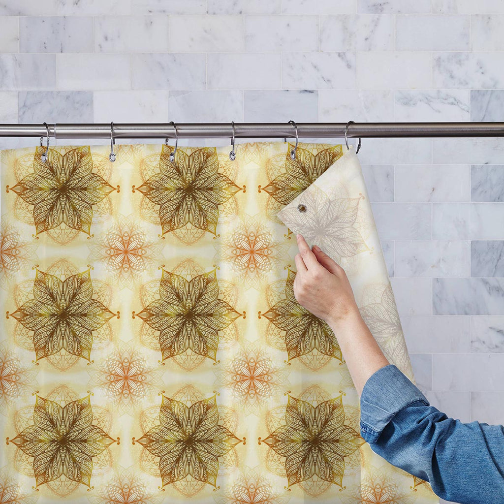 Ethnic Circular Ornament Washable Waterproof Shower Curtain-Shower Curtains-CUR_SH-IC 5007465 IC 5007465, Abstract Expressionism, Abstracts, Allah, Arabic, Art and Paintings, Asian, Botanical, Circle, Cities, City Views, Culture, Drawing, Ethnic, Floral, Flowers, Geometric, Geometric Abstraction, Hinduism, Illustrations, Indian, Islam, Mandala, Nature, Paintings, Patterns, Retro, Semi Abstract, Signs, Signs and Symbols, Symbols, Traditional, Tribal, World Culture, circular, ornament, washable, waterproof, s