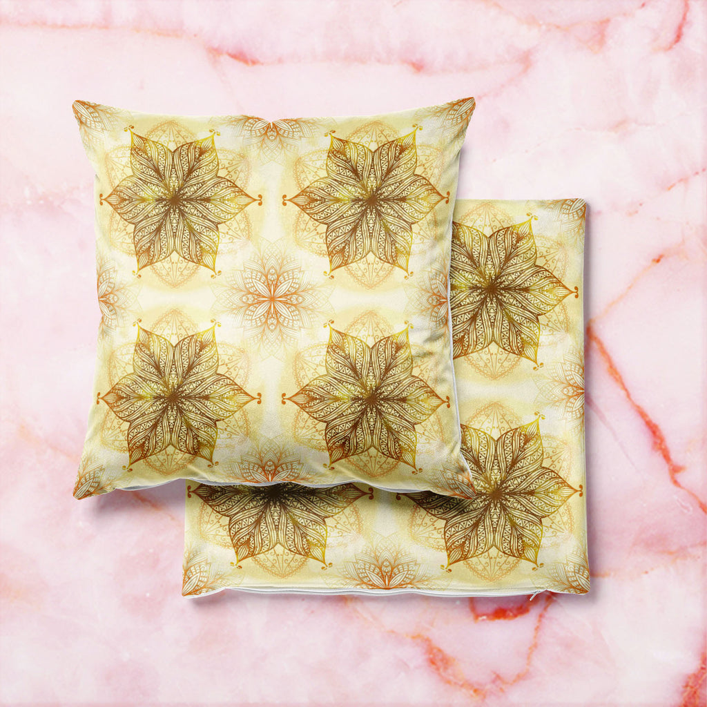 Ethnic Circular Ornament D1 Cushion Cover Throw Pillow-Cushion Covers-CUS_CV-IC 5007465 IC 5007465, Abstract Expressionism, Abstracts, Allah, Arabic, Art and Paintings, Asian, Botanical, Circle, Cities, City Views, Culture, Drawing, Ethnic, Floral, Flowers, Geometric, Geometric Abstraction, Hinduism, Illustrations, Indian, Islam, Mandala, Nature, Paintings, Patterns, Retro, Semi Abstract, Signs, Signs and Symbols, Symbols, Traditional, Tribal, World Culture, circular, ornament, d1, cushion, cover, throw, pi