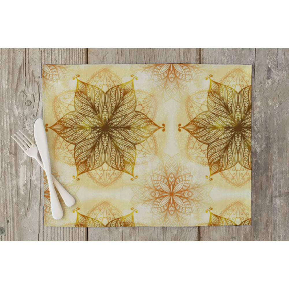 ArtzFolio Ethnic Circular Ornament D1 Table Mat Placemat-Table Place Mats Fabric-AZKIT25281781MAT_TB_L-Image Code 5007465 Vishnu Image Folio Pvt Ltd, IC 5007465, ArtzFolio, Table Place Mats Fabric, Abstract, Traditional, Digital Art, ethnic, circular, ornament, d1, table, mat, placemat, hand, drawn, beige, eps10, placemats, large table mats, dinner mats, best placemats, dinner table placemats, table mats, dining placemats, dining mats, extra large placemats, cute placemats, table placemats, contemporary tab