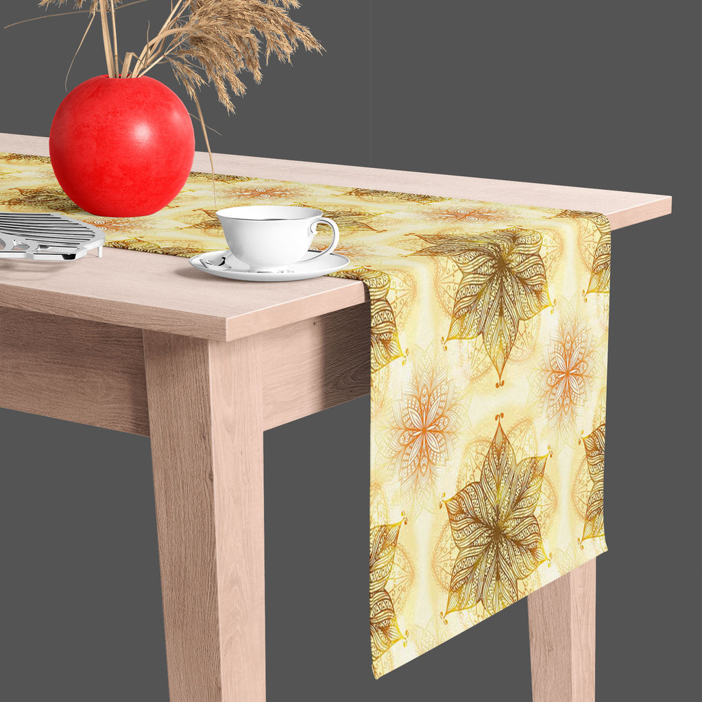 Ethnic Circular Ornament D1 Table Runner-Table Runners-RUN_TB-IC 5007465 IC 5007465, Abstract Expressionism, Abstracts, Allah, Arabic, Art and Paintings, Asian, Botanical, Circle, Cities, City Views, Culture, Drawing, Ethnic, Floral, Flowers, Geometric, Geometric Abstraction, Hinduism, Illustrations, Indian, Islam, Mandala, Nature, Paintings, Patterns, Retro, Semi Abstract, Signs, Signs and Symbols, Symbols, Traditional, Tribal, World Culture, circular, ornament, d1, table, runner, abstract, art, background