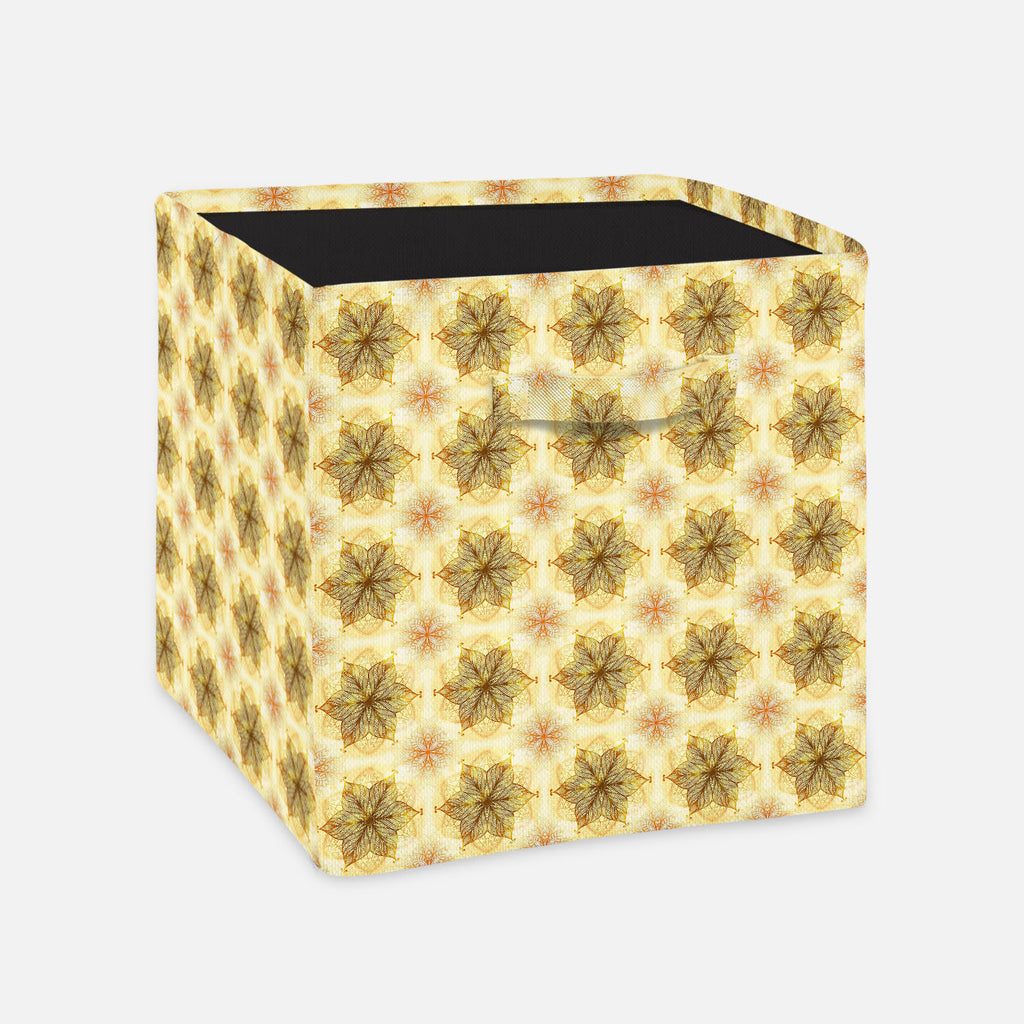 Ethnic Circular Ornament Foldable Open Storage Bin | Organizer Box, Toy Basket, Shelf Box, Laundry Bag | Canvas Fabric-Storage Bins-STR_BI_CB-IC 5007465 IC 5007465, Abstract Expressionism, Abstracts, Allah, Arabic, Art and Paintings, Asian, Botanical, Circle, Cities, City Views, Culture, Drawing, Ethnic, Floral, Flowers, Geometric, Geometric Abstraction, Hinduism, Illustrations, Indian, Islam, Mandala, Nature, Paintings, Patterns, Retro, Semi Abstract, Signs, Signs and Symbols, Symbols, Traditional, Tribal,