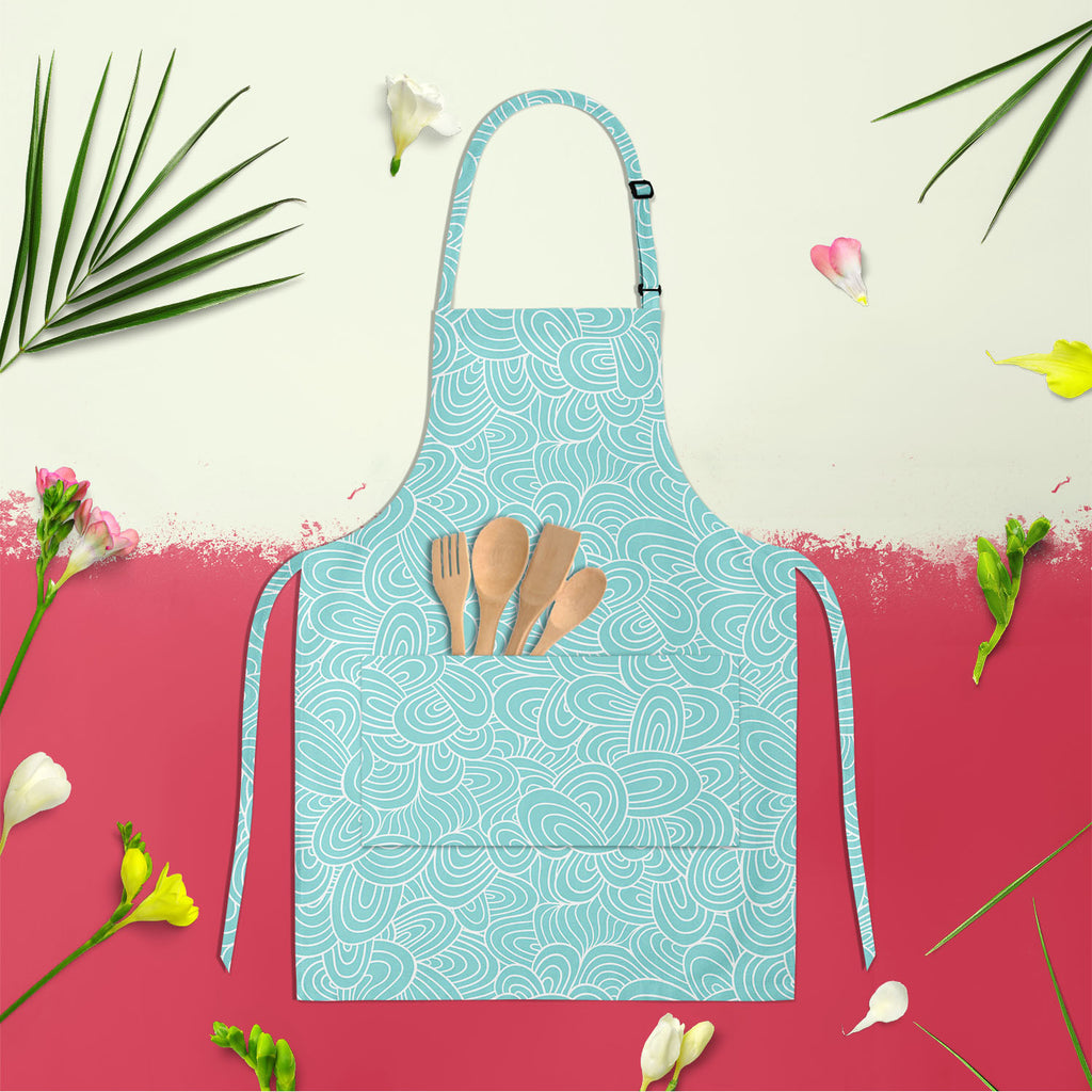 Hand-Drawn Waves D2 Apron | Adjustable, Free Size & Waist Tiebacks-Aprons Neck to Knee-APR_NK_KN-IC 5007466 IC 5007466, Abstract Expressionism, Abstracts, Animals, Art and Paintings, Automobiles, Botanical, Digital, Digital Art, Fashion, Floral, Flowers, Graphic, Modern Art, Nature, Patterns, Retro, Semi Abstract, Signs, Signs and Symbols, Transportation, Travel, Urban, Vehicles, hand-drawn, waves, d2, apron, adjustable, free, size, waist, tiebacks, background, pattern, texture, spring, summer, seamless, ba