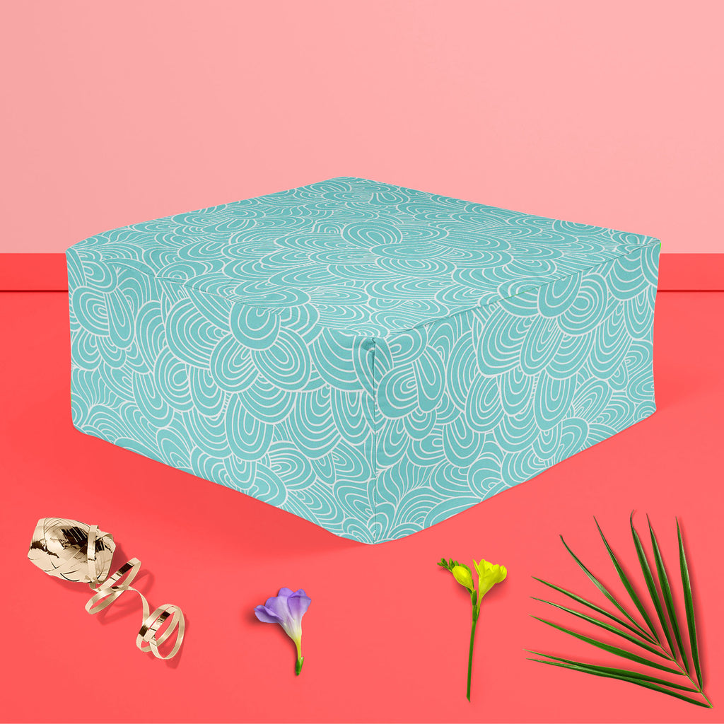 Hand-Drawn Waves D2 Footstool Footrest Puffy Pouffe Ottoman Bean Bag | Canvas Fabric-Footstools-FST_CB_BN-IC 5007466 IC 5007466, Abstract Expressionism, Abstracts, Animals, Art and Paintings, Automobiles, Botanical, Digital, Digital Art, Fashion, Floral, Flowers, Graphic, Modern Art, Nature, Patterns, Retro, Semi Abstract, Signs, Signs and Symbols, Transportation, Travel, Urban, Vehicles, hand-drawn, waves, d2, footstool, footrest, puffy, pouffe, ottoman, bean, bag, canvas, fabric, background, pattern, text