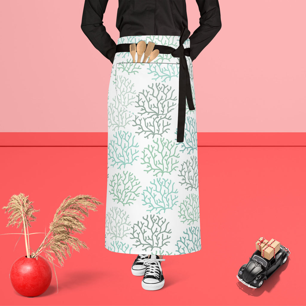 Spring Leaves D3 Apron | Adjustable, Free Size & Waist Tiebacks-Aprons Waist to Feet-APR_WS_FT-IC 5007467 IC 5007467, Abstract Expressionism, Abstracts, Art and Paintings, Black and White, Botanical, Decorative, Digital, Digital Art, Drawing, Fashion, Floral, Flowers, Graphic, Illustrations, Modern Art, Nature, Patterns, Retro, Scenic, Seasons, Semi Abstract, Signs, Signs and Symbols, White, spring, leaves, d3, apron, adjustable, free, size, waist, tiebacks, abstract, art, autumn, background, beautiful, bea