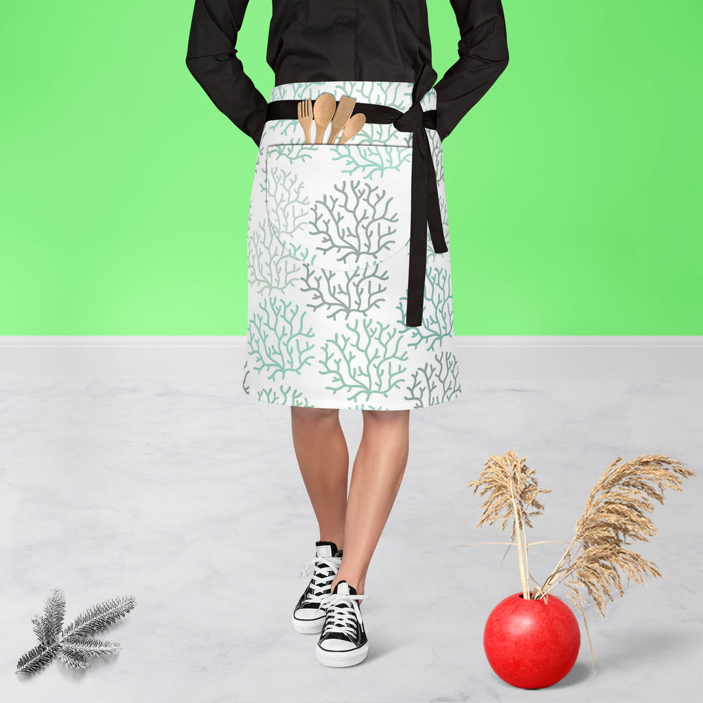 Spring Leaves D3 Apron | Adjustable, Free Size & Waist Tiebacks-Apron Waist to Knee-APR_WS_KN-IC 5007467 IC 5007467, Abstract Expressionism, Abstracts, Art and Paintings, Black and White, Botanical, Decorative, Digital, Digital Art, Drawing, Fashion, Floral, Flowers, Graphic, Illustrations, Modern Art, Nature, Patterns, Retro, Scenic, Seasons, Semi Abstract, Signs, Signs and Symbols, White, spring, leaves, d3, apron, adjustable, free, size, waist, tiebacks, abstract, art, autumn, background, beautiful, beau