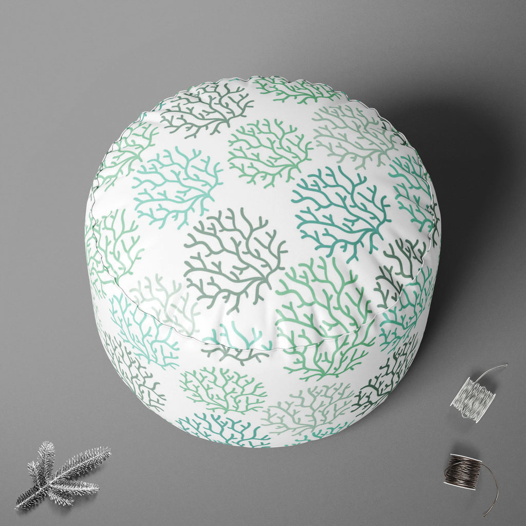 Spring Leaves D3 Footstool Footrest Puffy Pouffe Ottoman Bean Bag | Canvas Fabric-Footstools-FST_CB_BN-IC 5007467 IC 5007467, Abstract Expressionism, Abstracts, Art and Paintings, Black and White, Botanical, Decorative, Digital, Digital Art, Drawing, Fashion, Floral, Flowers, Graphic, Illustrations, Modern Art, Nature, Patterns, Retro, Scenic, Seasons, Semi Abstract, Signs, Signs and Symbols, White, spring, leaves, d3, footstool, footrest, puffy, pouffe, ottoman, bean, bag, canvas, fabric, abstract, art, au